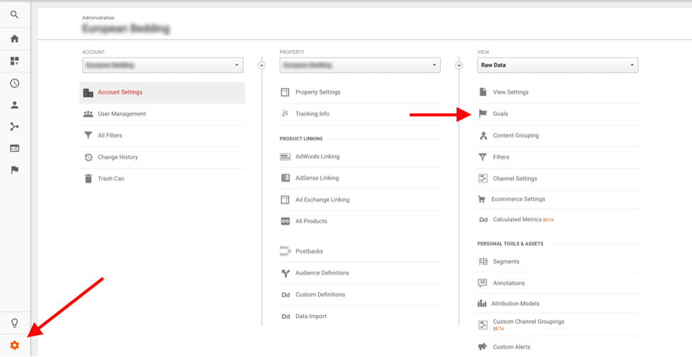 google analytics goals screenshot 1