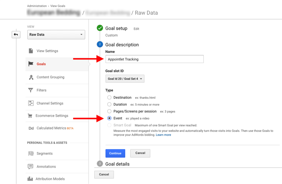 google analytics goals screenshot 4