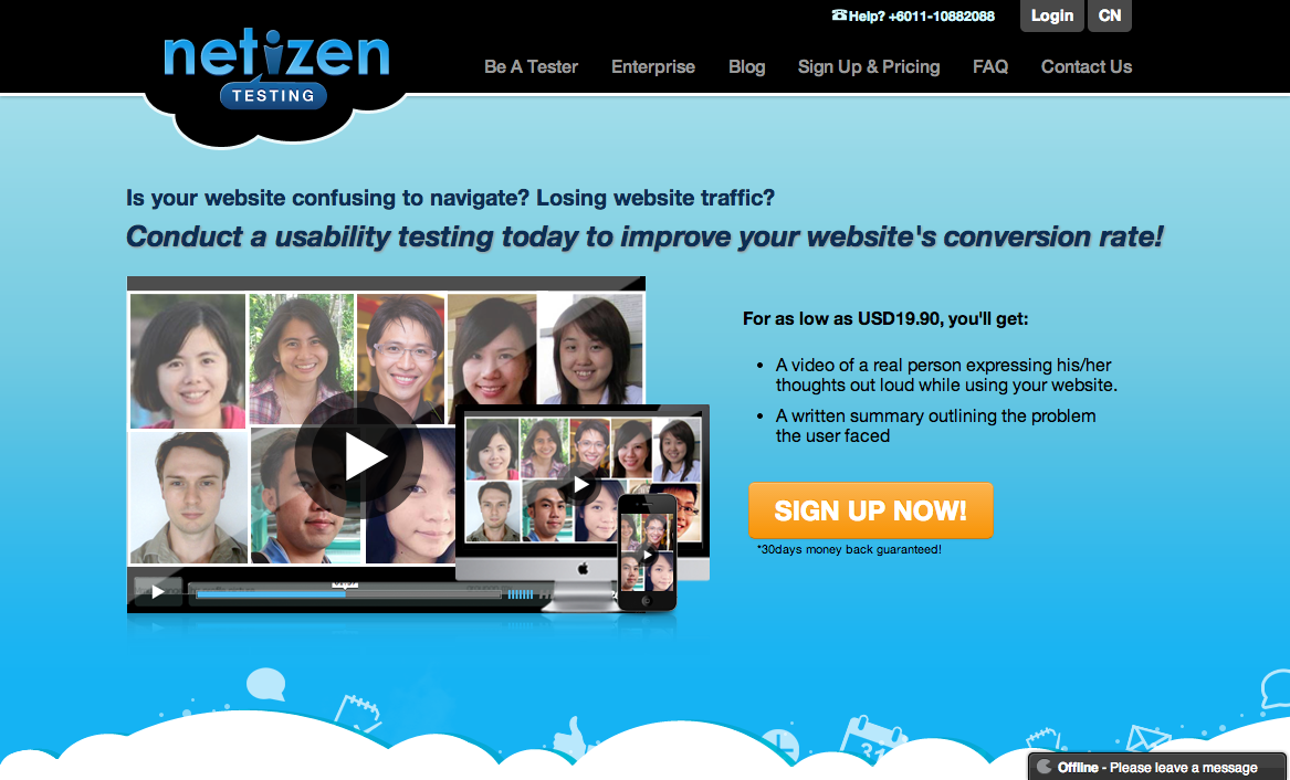 netizentesting-homepage-screenshot